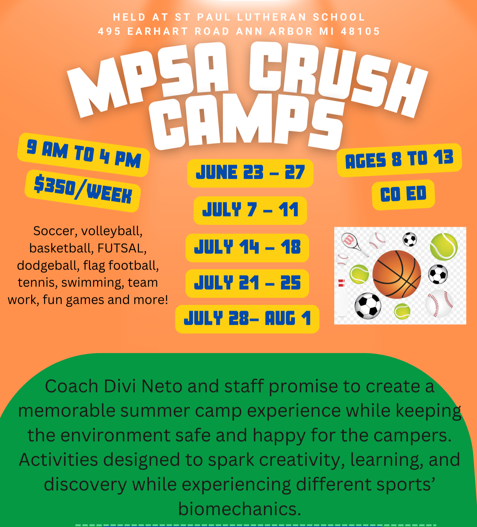 Crush Sports Camp