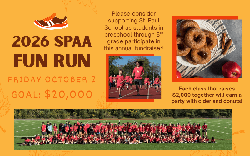 2026 SPAA Fun Run — Friday October 2, Goal: $20,000